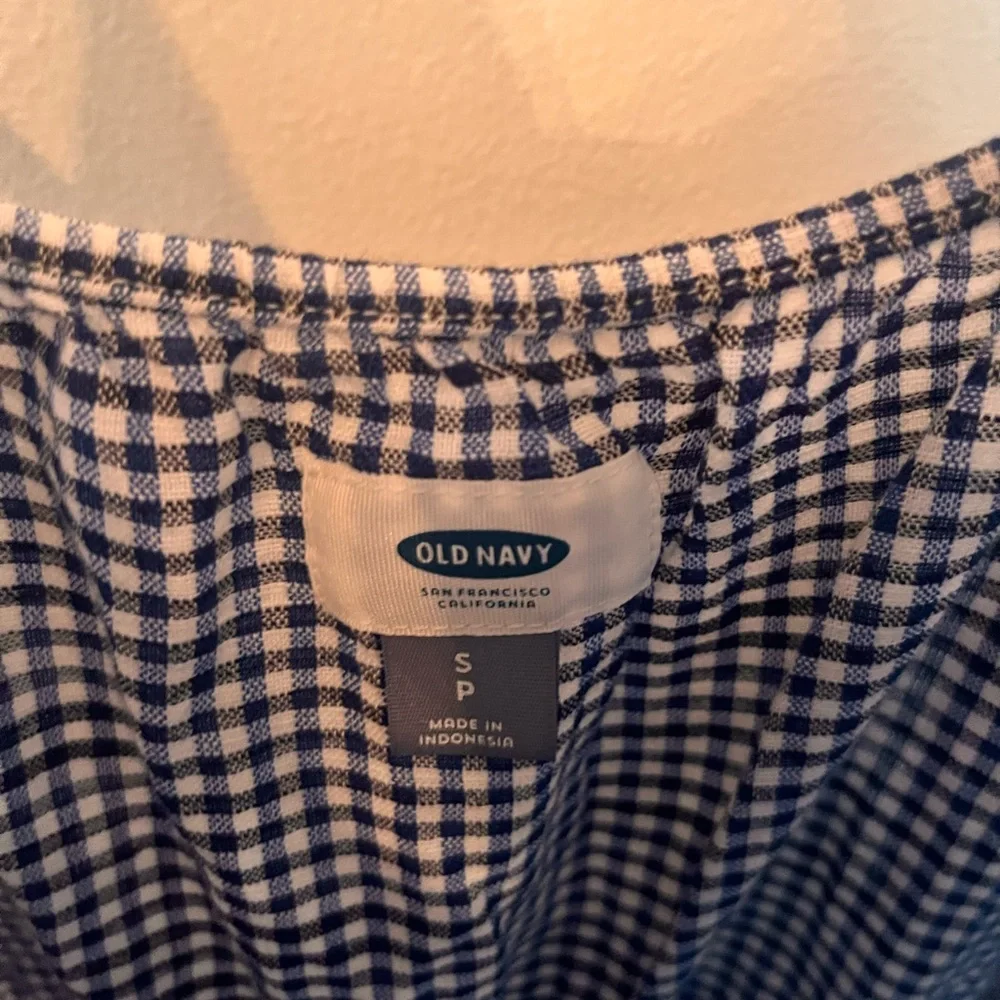 Old Navy Gingham Romper Size Small - Picture 2 of 5